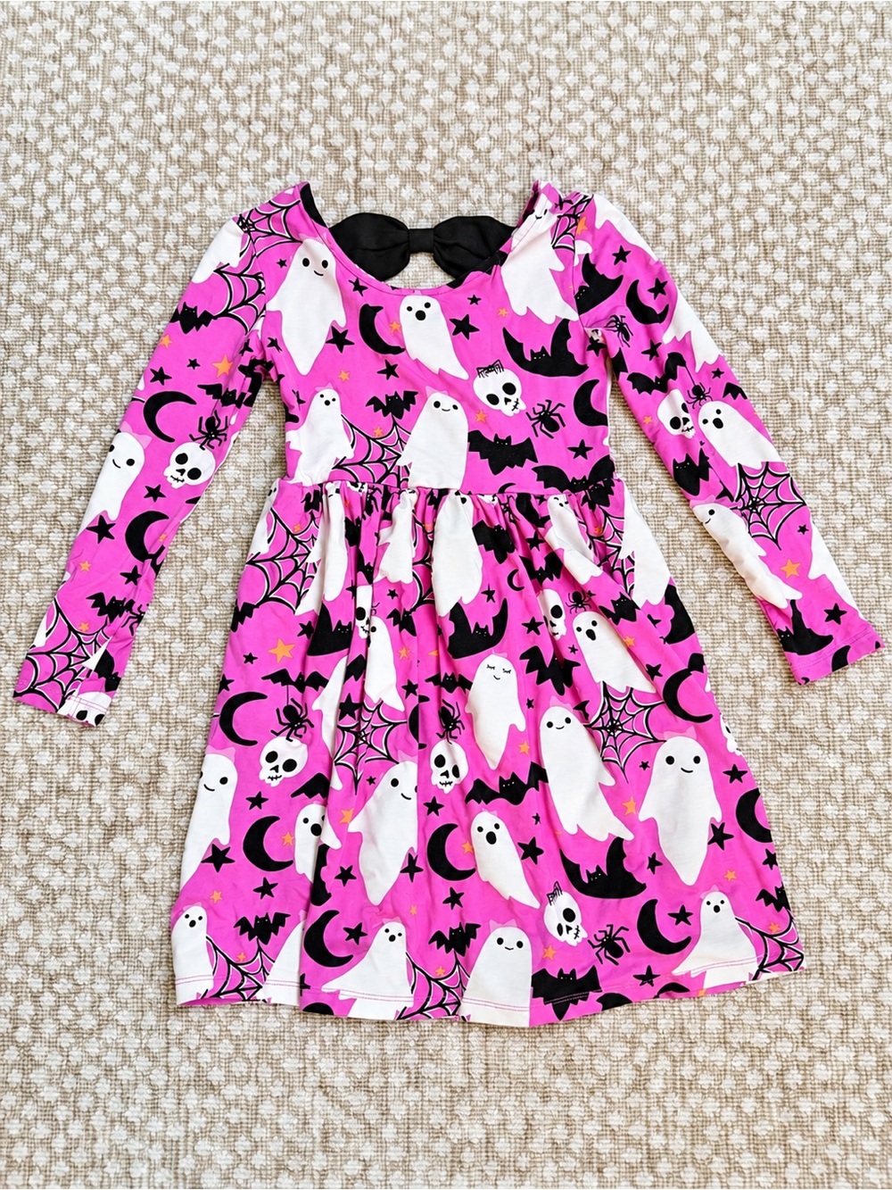 Little Sleepies Halloween Ghost Bow Dress – Size 6